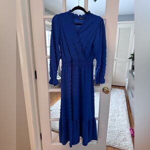 Elegant Blue Women's Dress